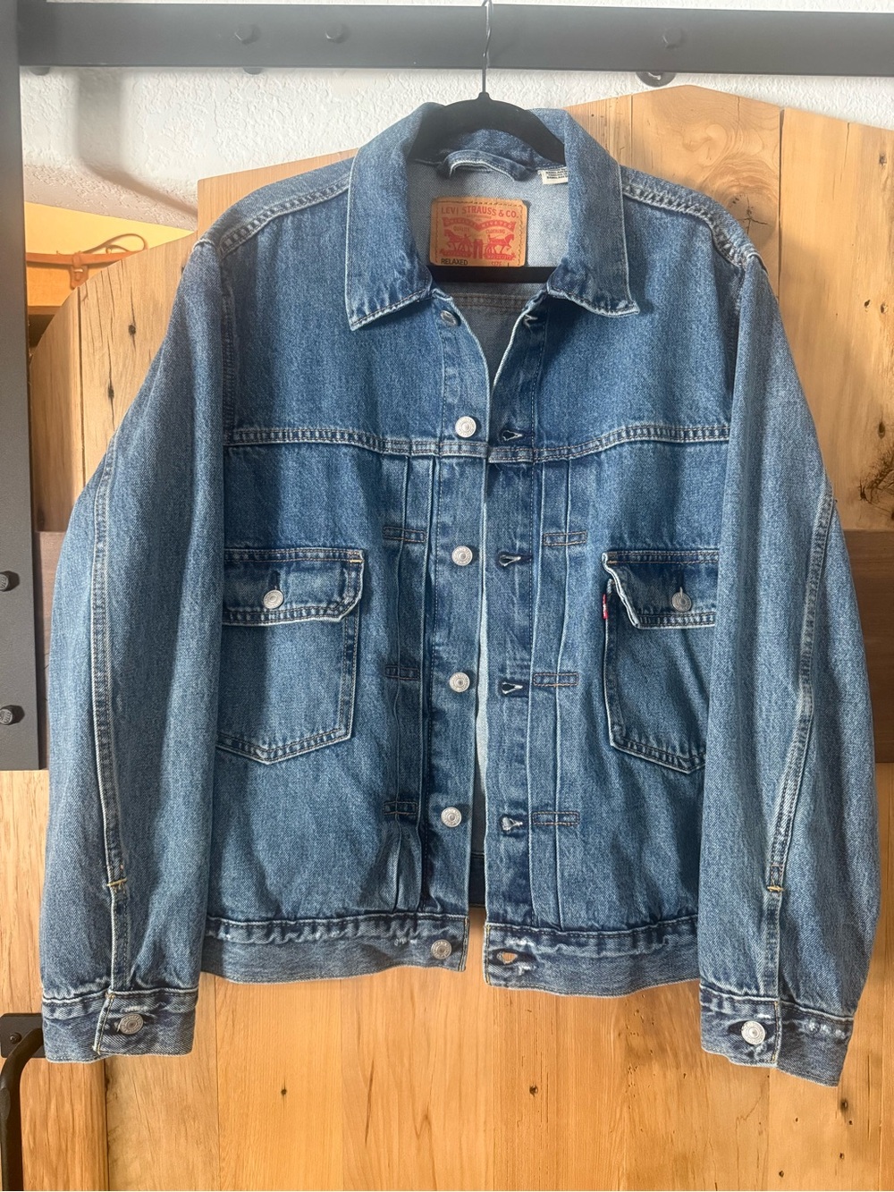 Levi's Men's Large Blue Denim Type 2 Jacket